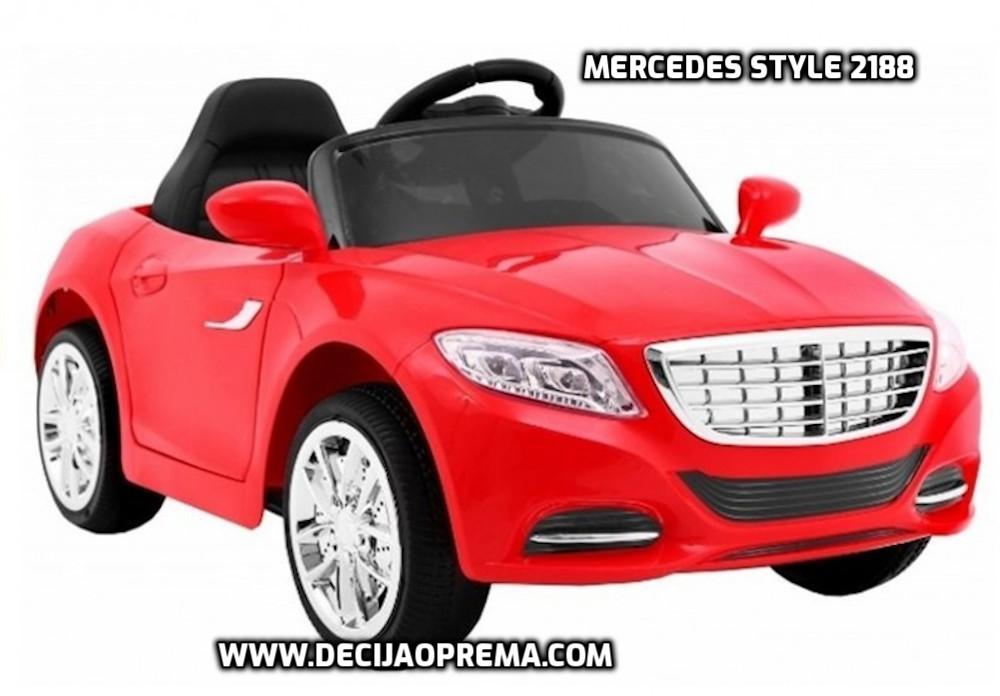 Mercedes Style 2188 Auto na akumulator za decu Crveni – INFOOGLASI.RS –